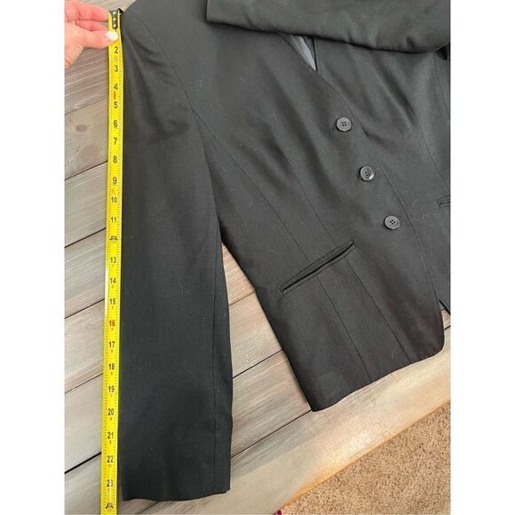‎Vintage Pendleton Country Sophisticated Black Button Blazer Size 14 - Picture 8 of 9